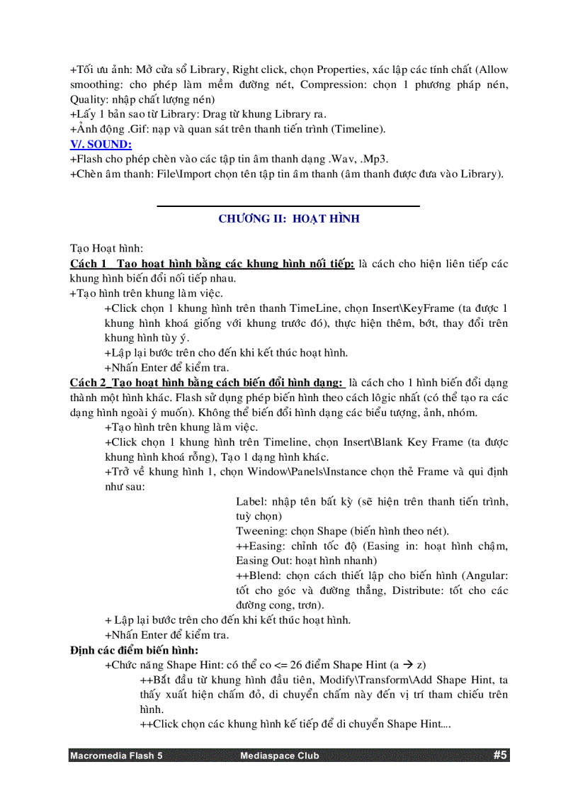 image for page Sử dụng Micromedia Flash 5
