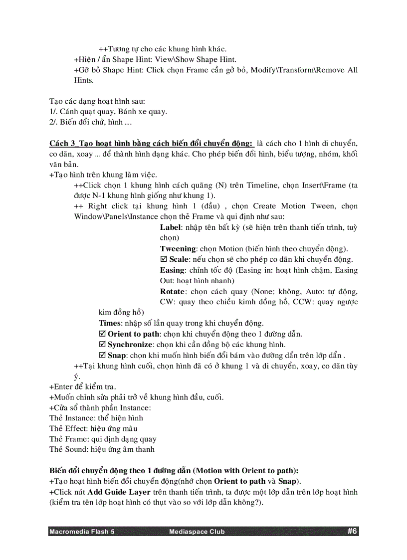 image for page Sử dụng Micromedia Flash 5