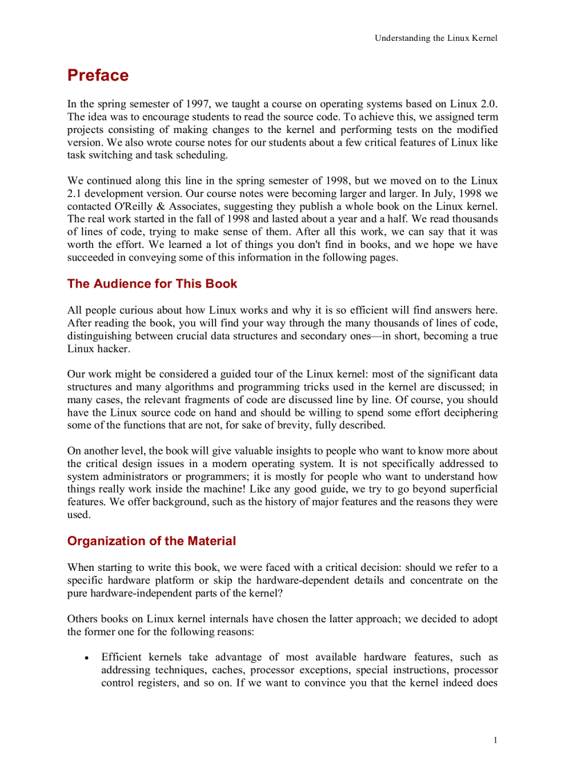 image for page Understanding the Linux Kernel