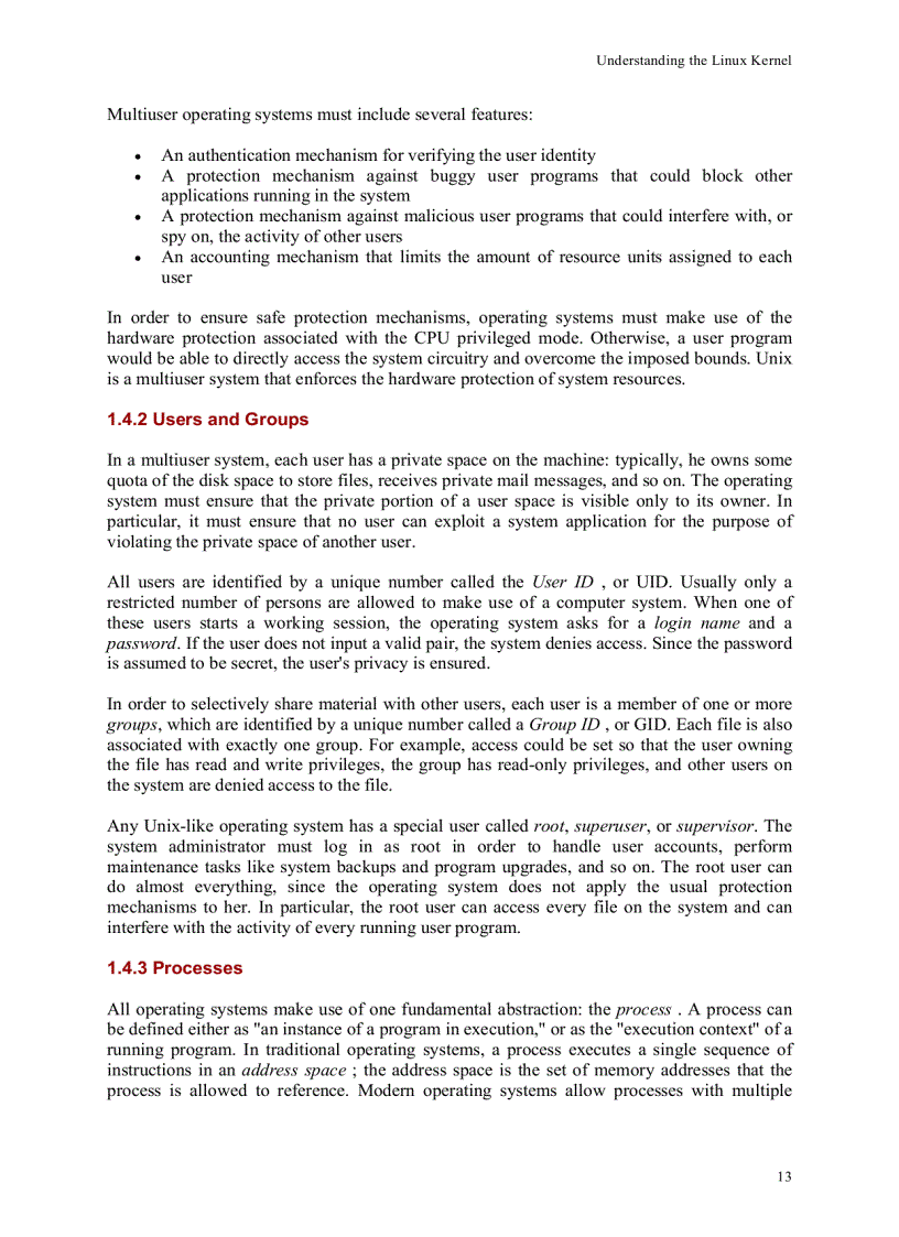 image for page Understanding the Linux Kernel