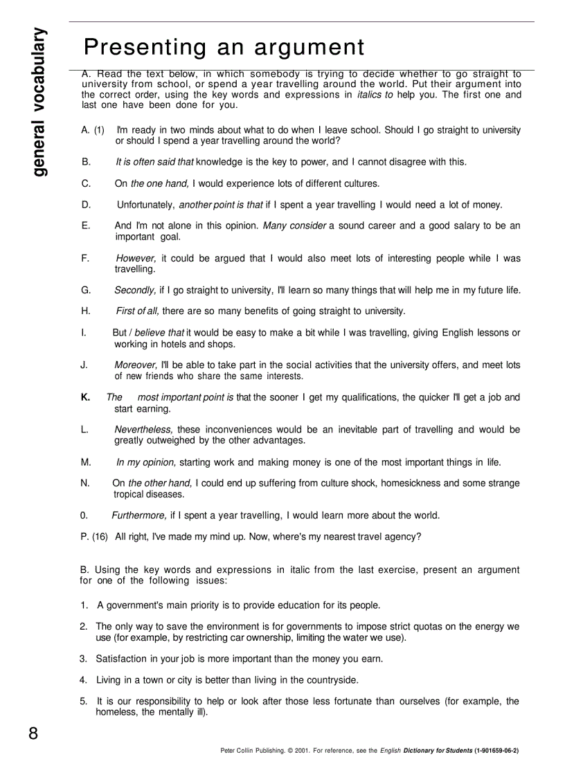 image for page Check your Vocabulary for IELTS