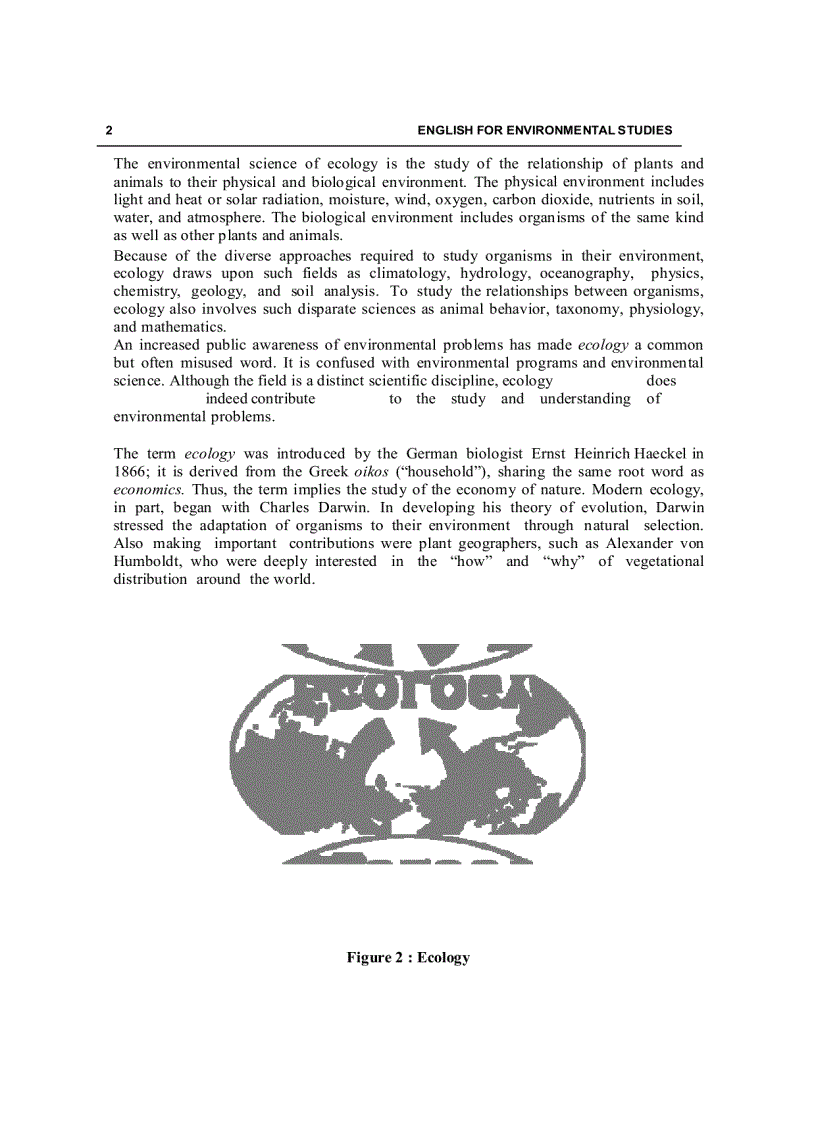 image for page Tiếng Anh chuyên ngành môi trường