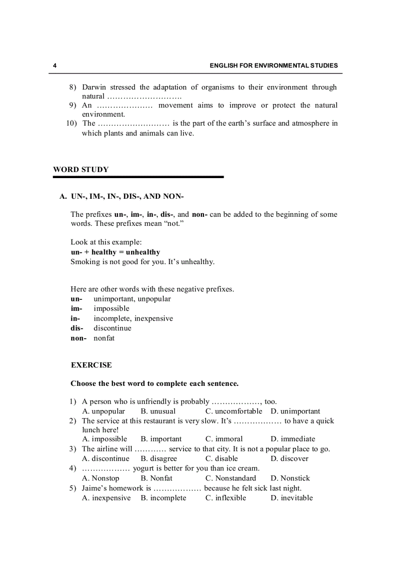 image for page Tiếng Anh chuyên ngành môi trường