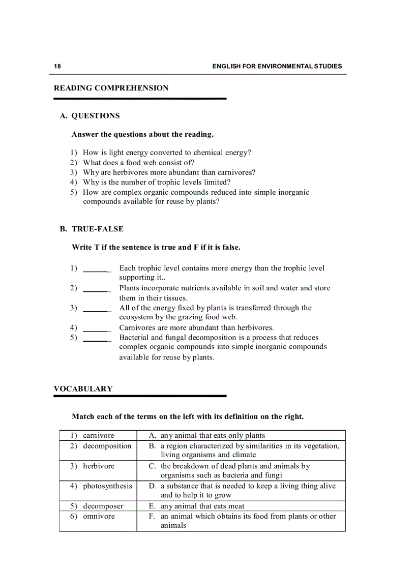 image for page Tiếng Anh chuyên ngành môi trường