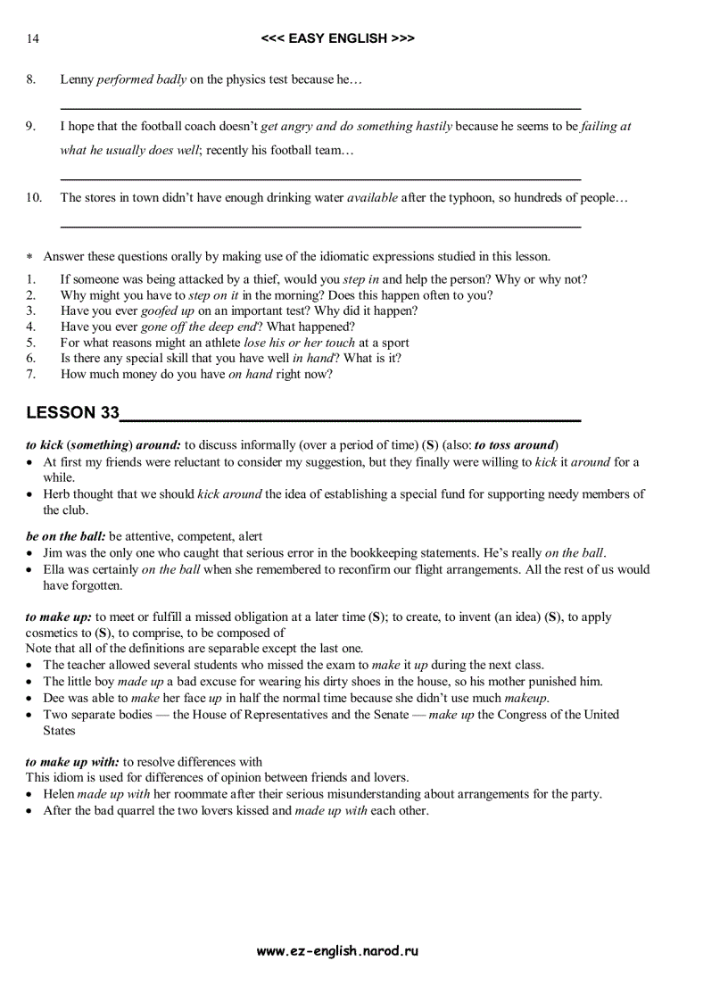 image for page Học Tiếng Anh qua Idioms trình độ Advanced