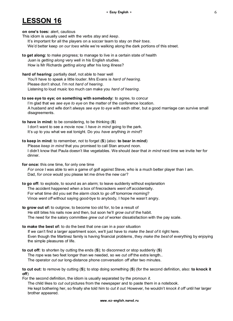 image for page Học Tiếng Anh qua Idioms trình độ Intermediate