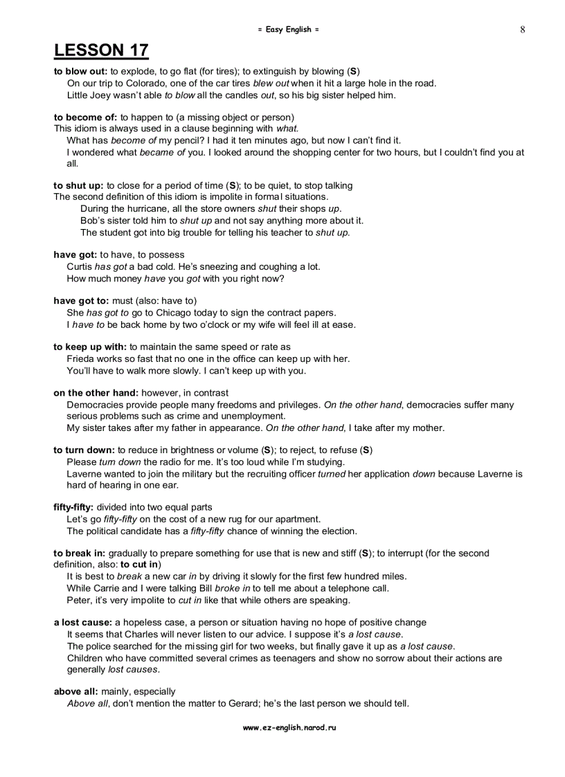 image for page Học Tiếng Anh qua Idioms trình độ Intermediate