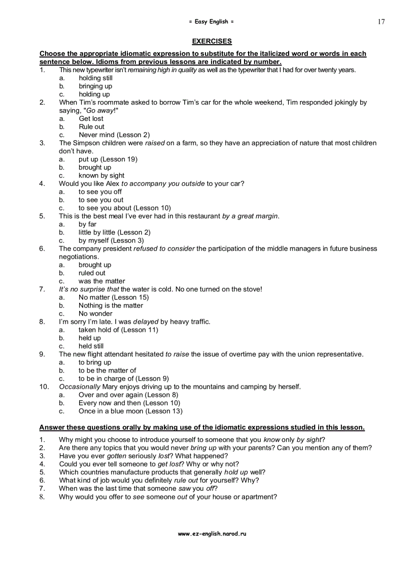 image for page Học Tiếng Anh qua Idioms trình độ Intermediate