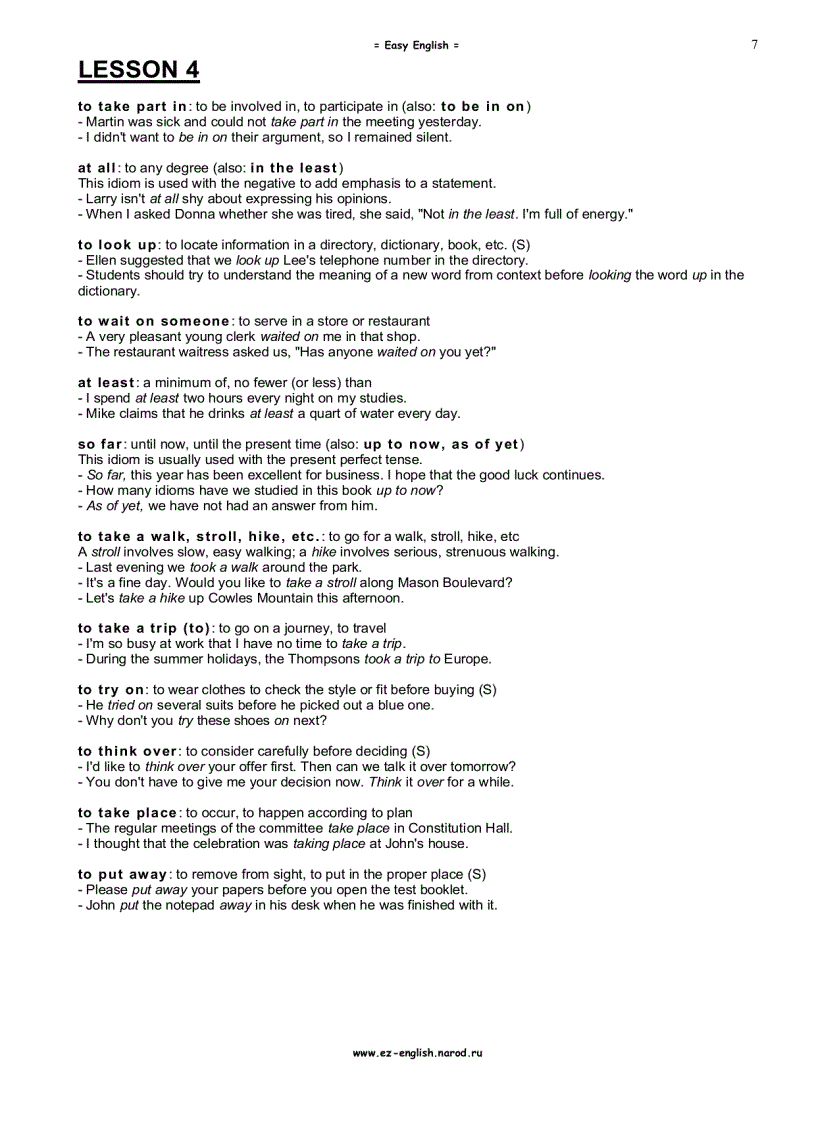 image for page Học Tiếng Anh qua Idioms trình độ Elementary