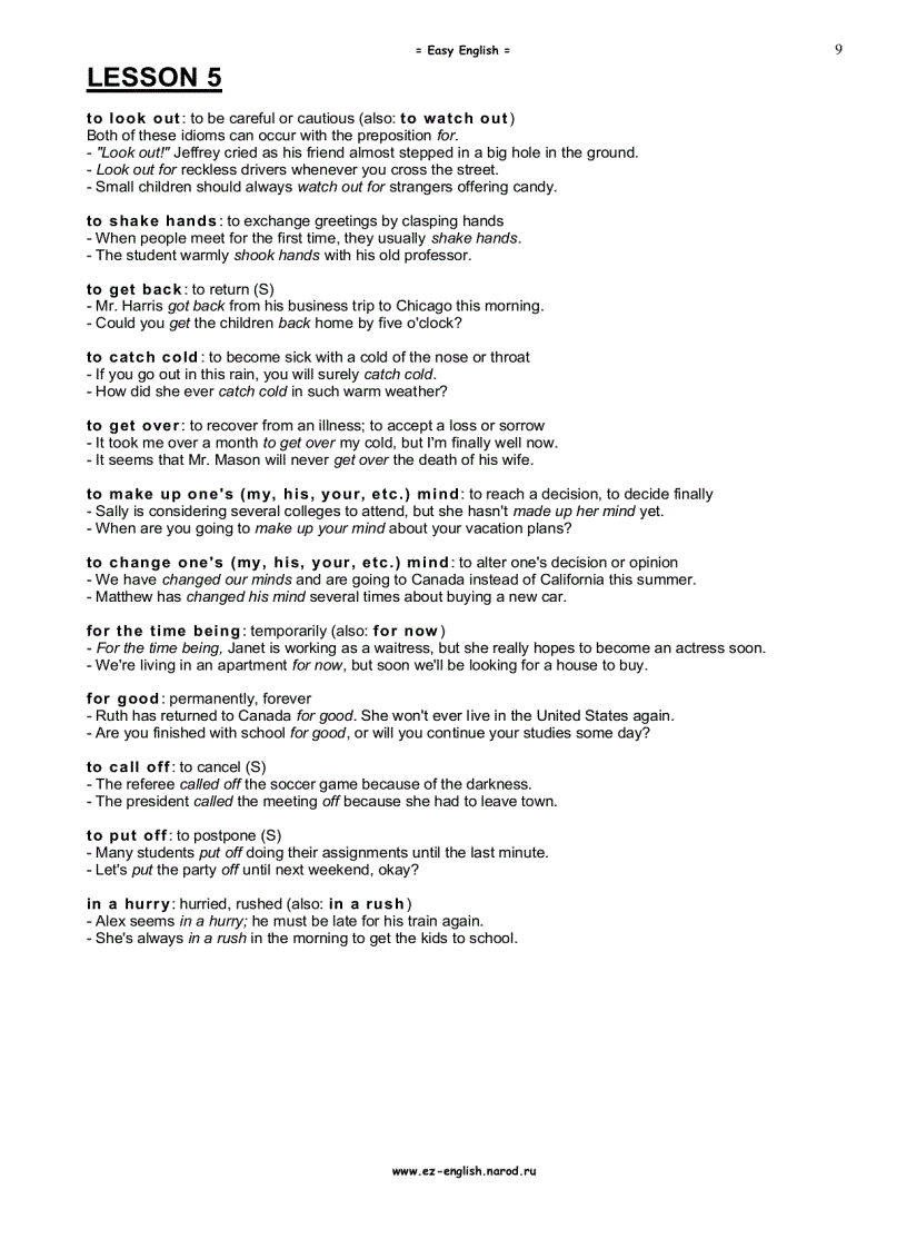 image for page Học Tiếng Anh qua Idioms trình độ Elementary