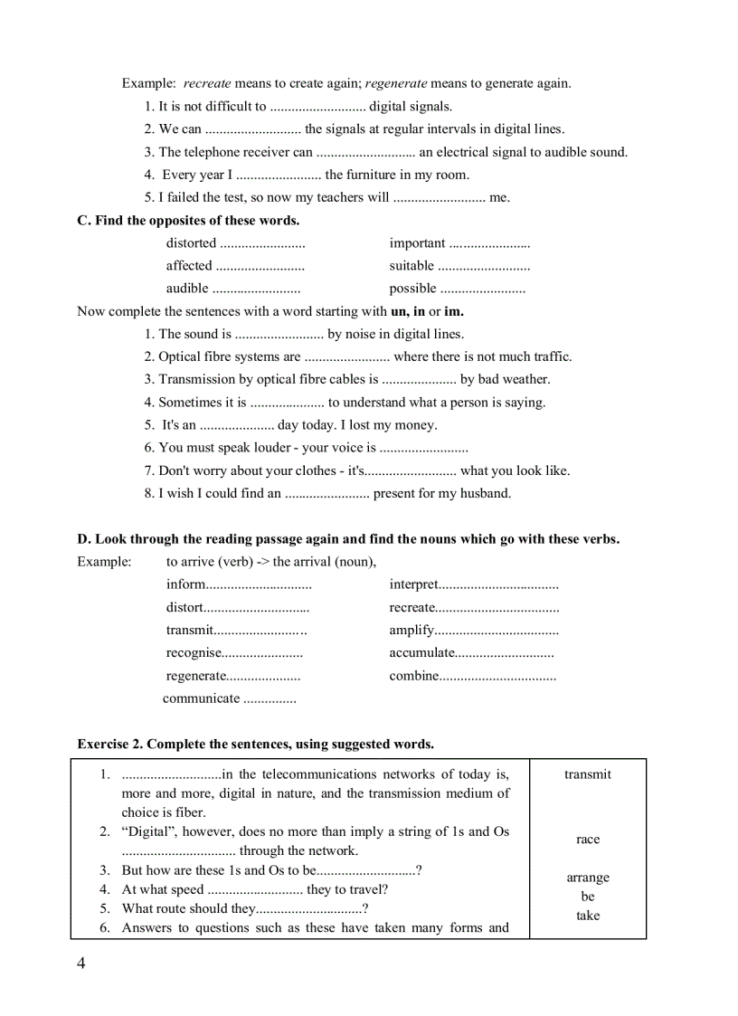 image for page Bài tập tiếng Anh chuyên ngành ĐTVT