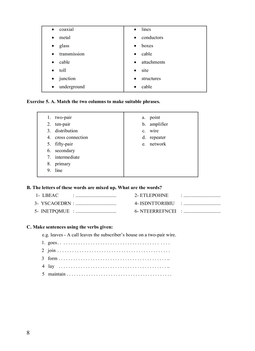 image for page Bài tập tiếng Anh chuyên ngành ĐTVT
