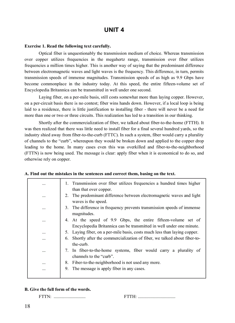 image for page Bài tập tiếng Anh chuyên ngành ĐTVT