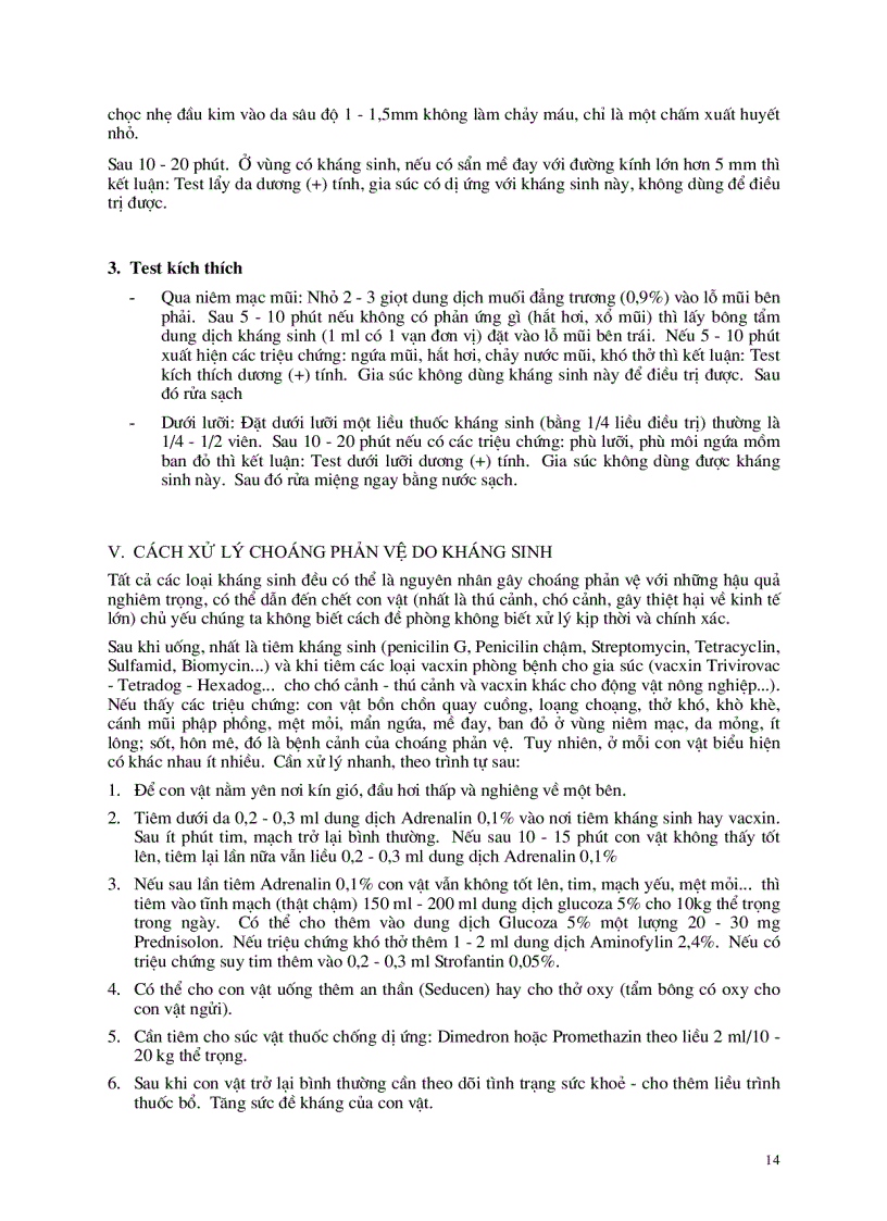 image for page Thuốc điều trị và các vacxin sử dụng trong thú y