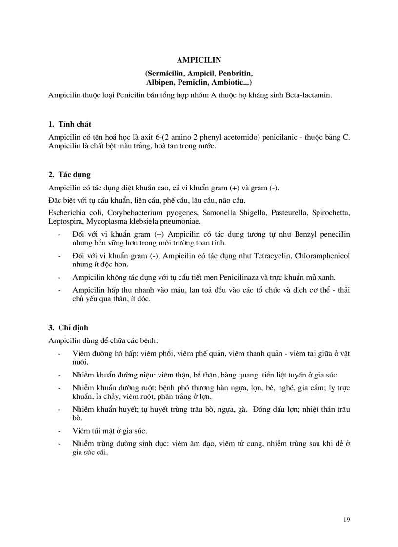 image for page Thuốc điều trị và các vacxin sử dụng trong thú y