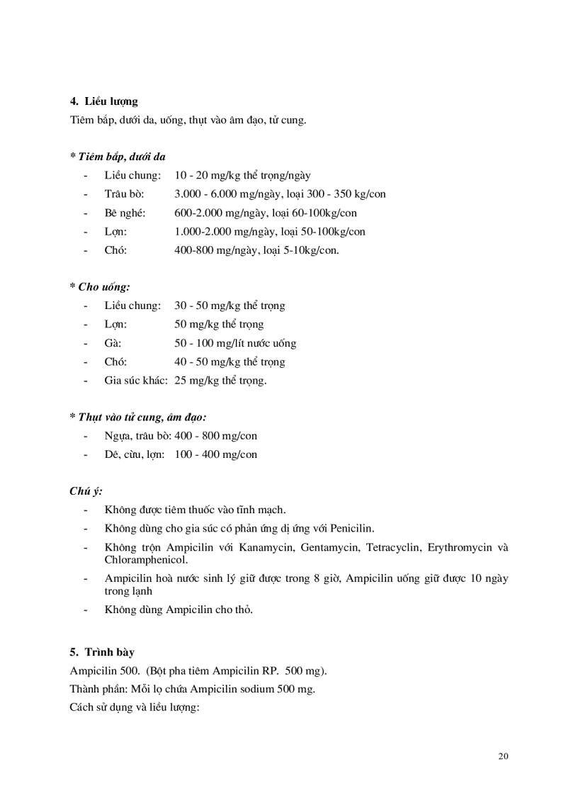 image for page Thuốc điều trị và các vacxin sử dụng trong thú y