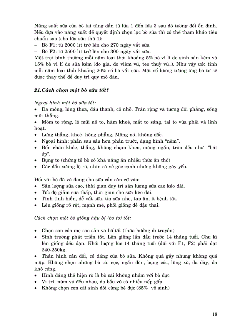 image for page 100 câu hỏi chăn nuôi bò sữa