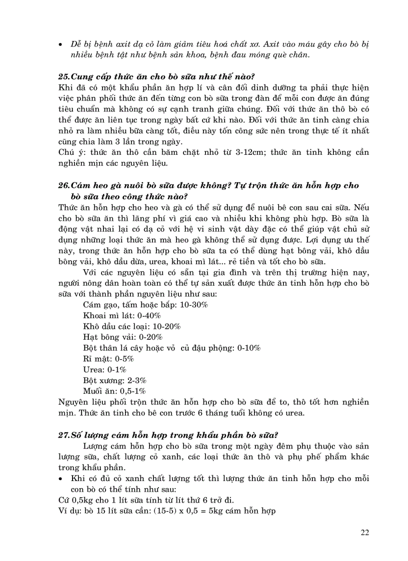 image for page 100 câu hỏi chăn nuôi bò sữa