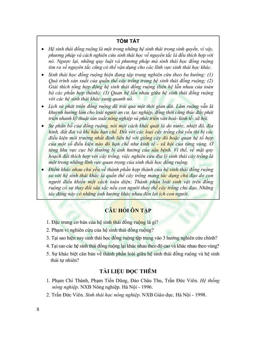 image for page Sinh thái học đồng ruộng