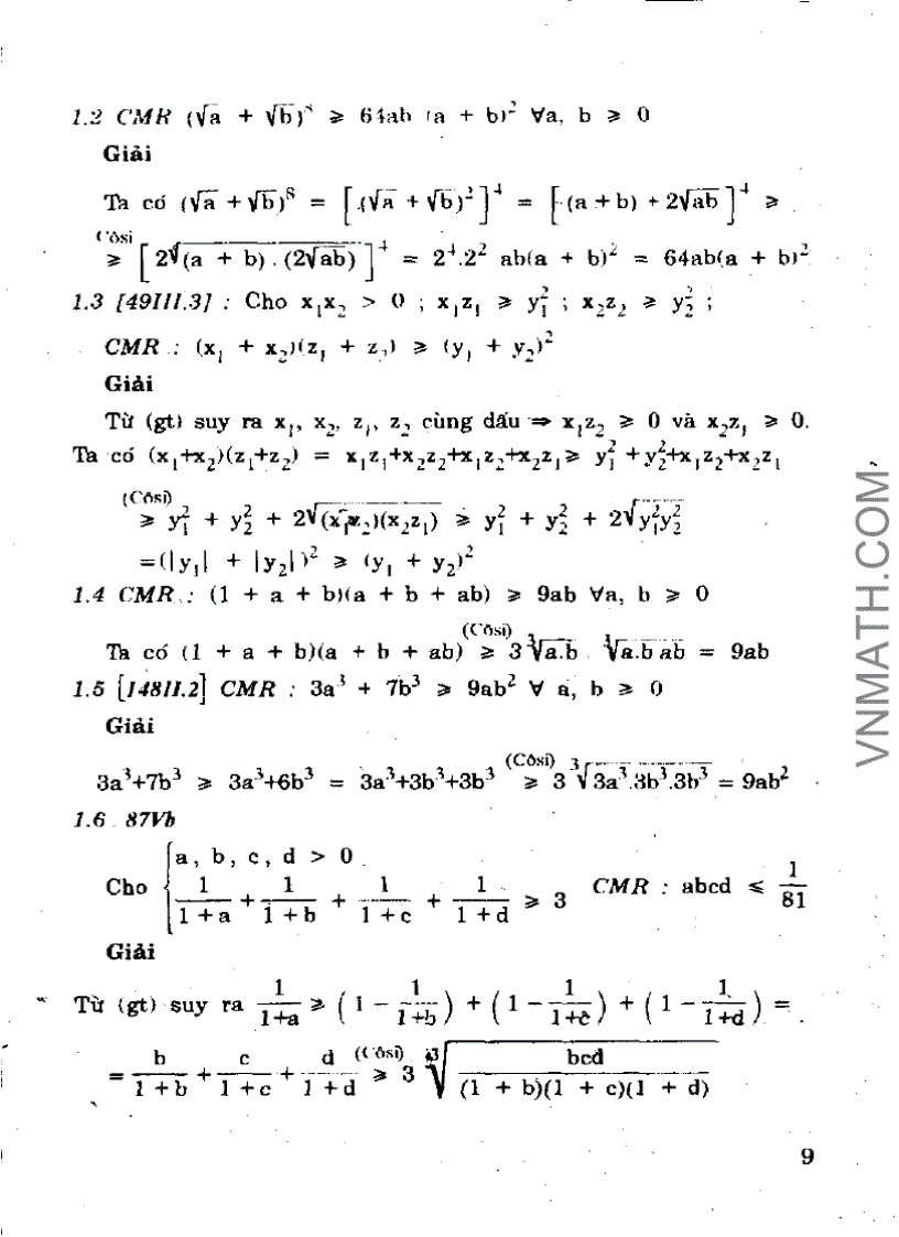 image for page Phương pháp kỹ thuật bất đẳng thức của Trần Phương sách hiếm