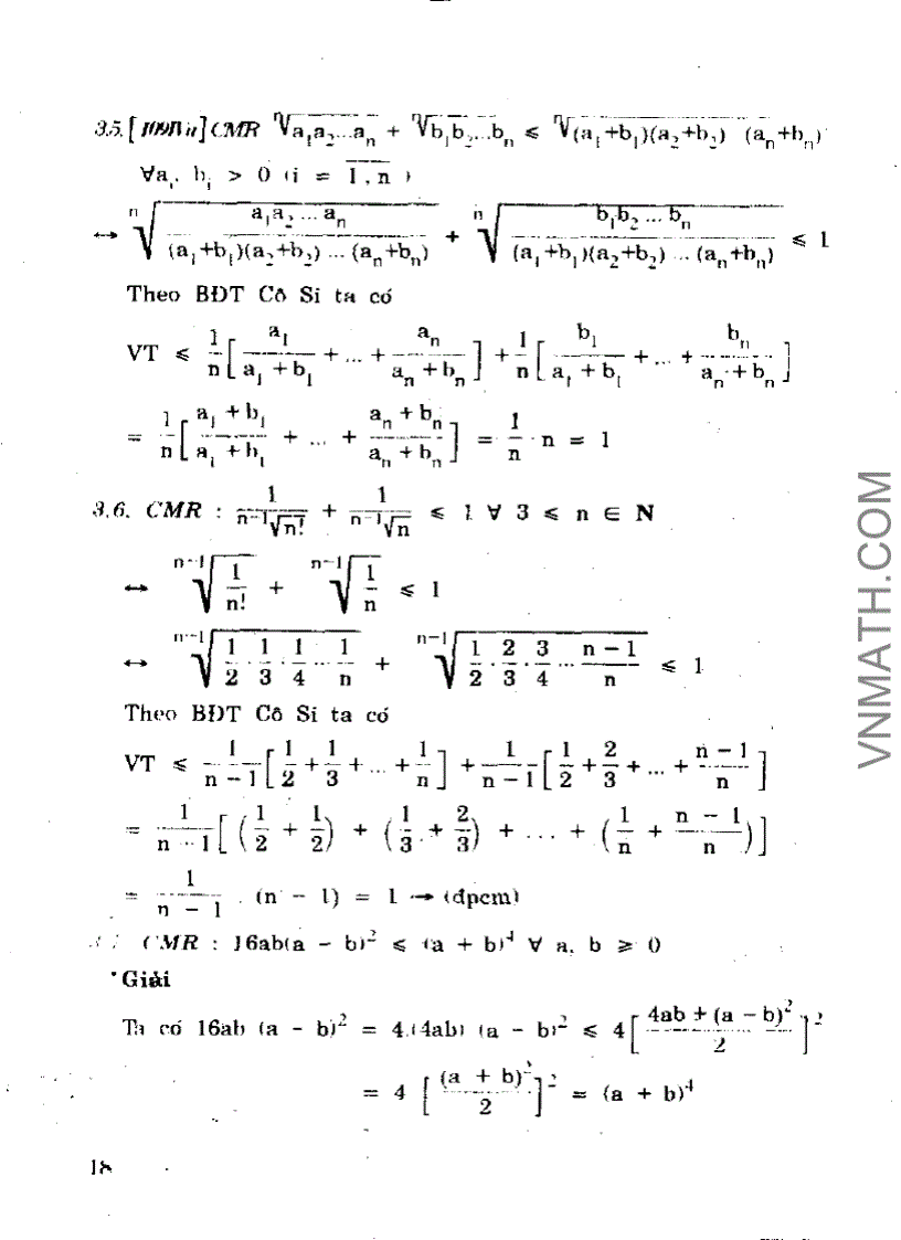 image for page Phương pháp kỹ thuật bất đẳng thức của Trần Phương sách hiếm