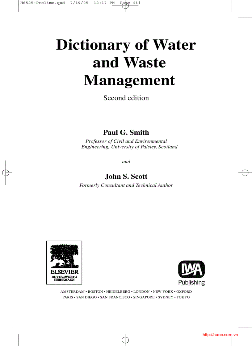 Dictionary of water and waste management
