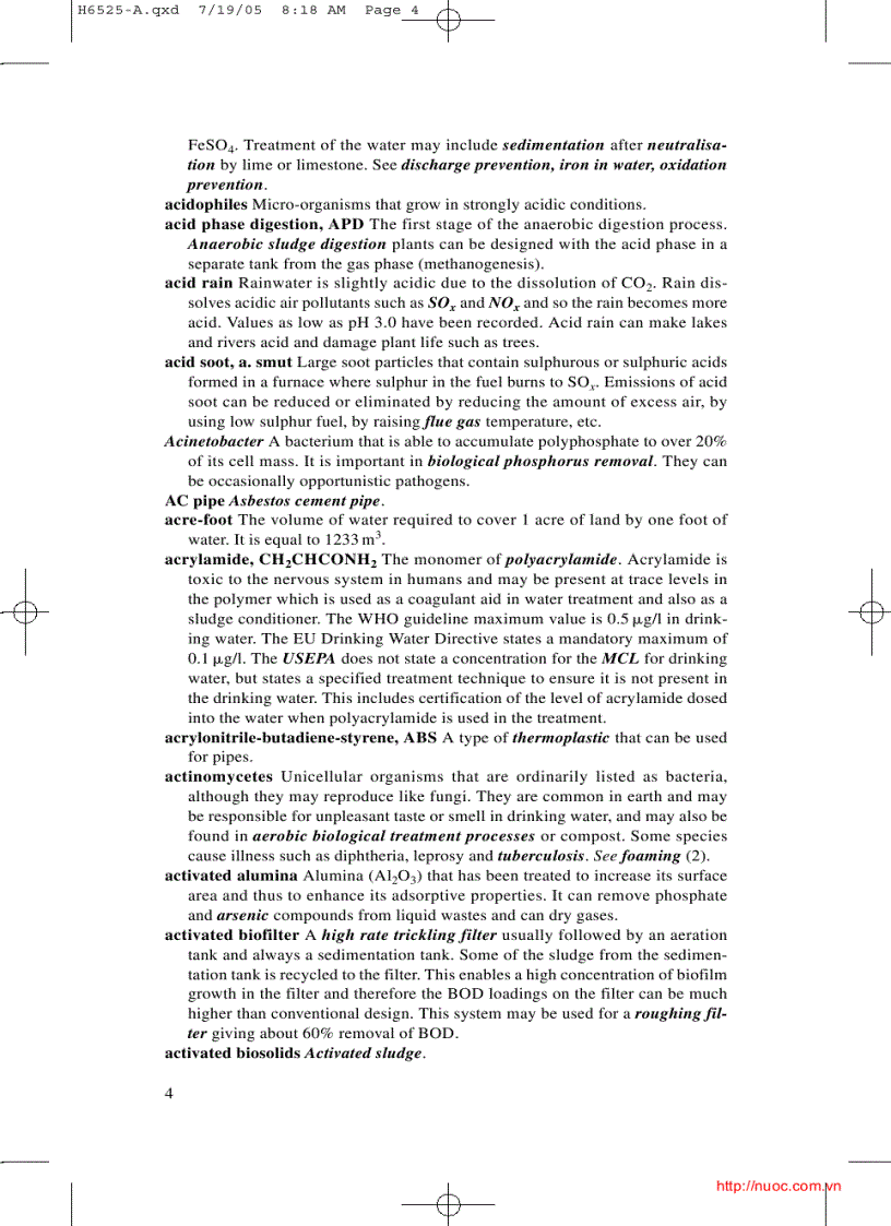 image for page Dictionary of water and waste management