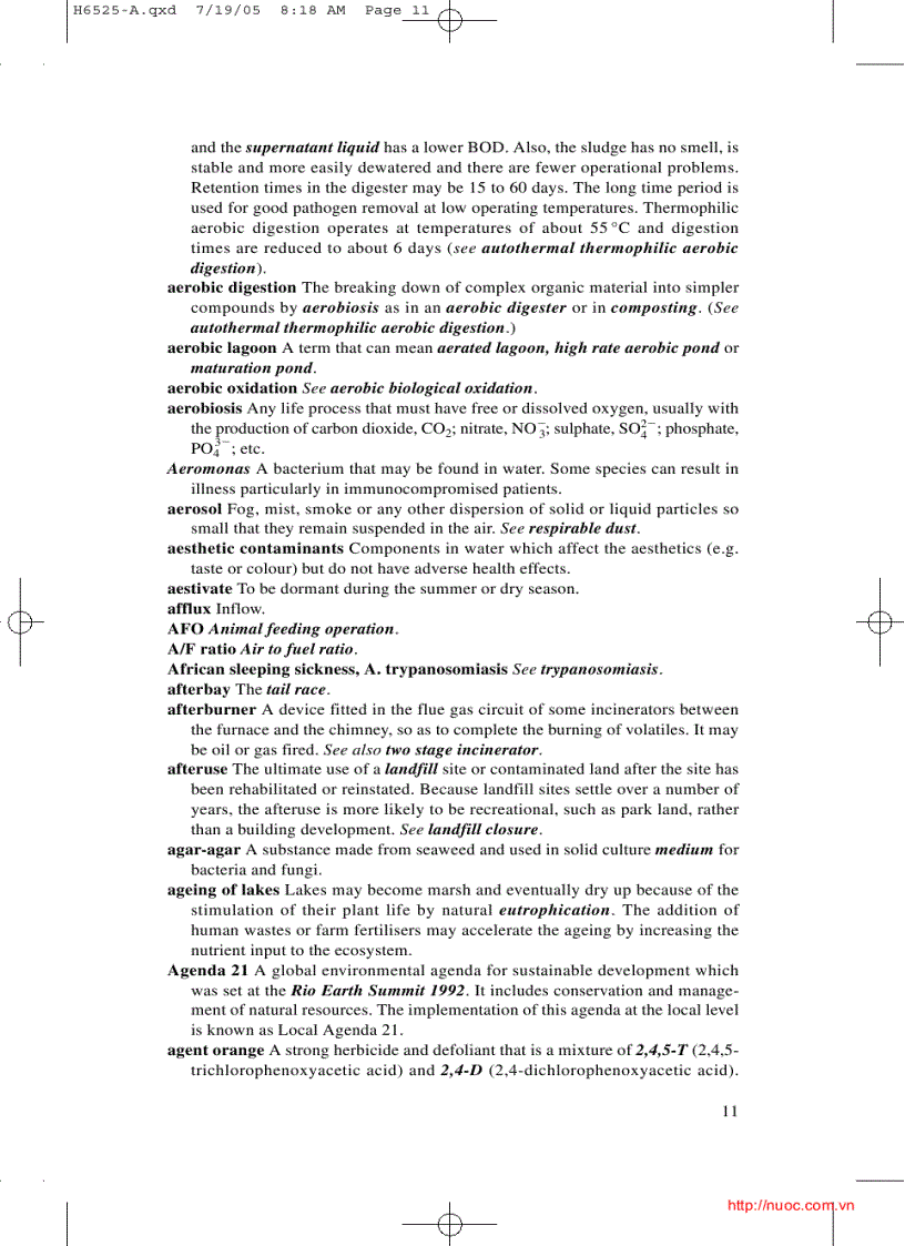 image for page Dictionary of water and waste management