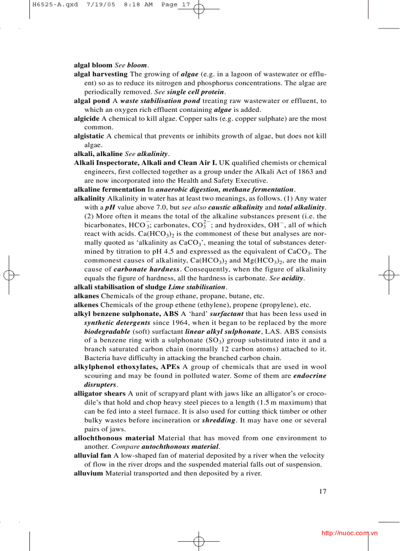 image for page Dictionary of water and waste management