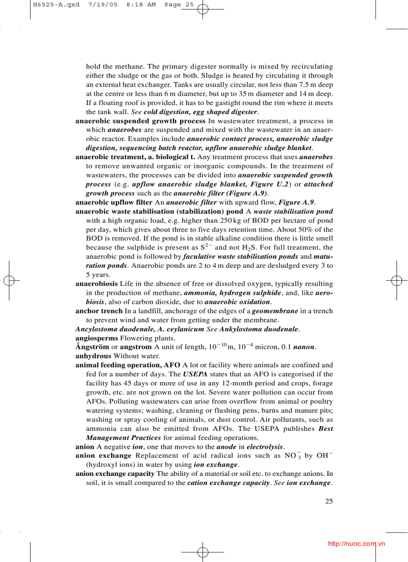 image for page Dictionary of water and waste management