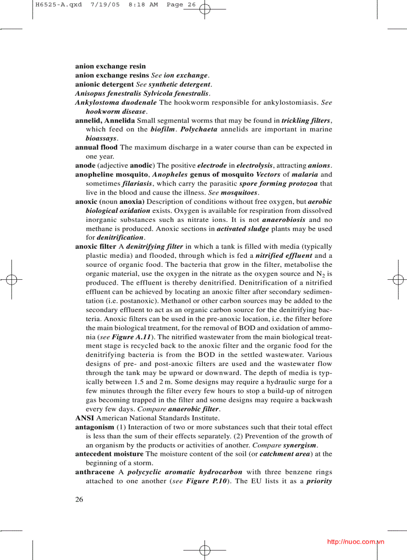 image for page Dictionary of water and waste management