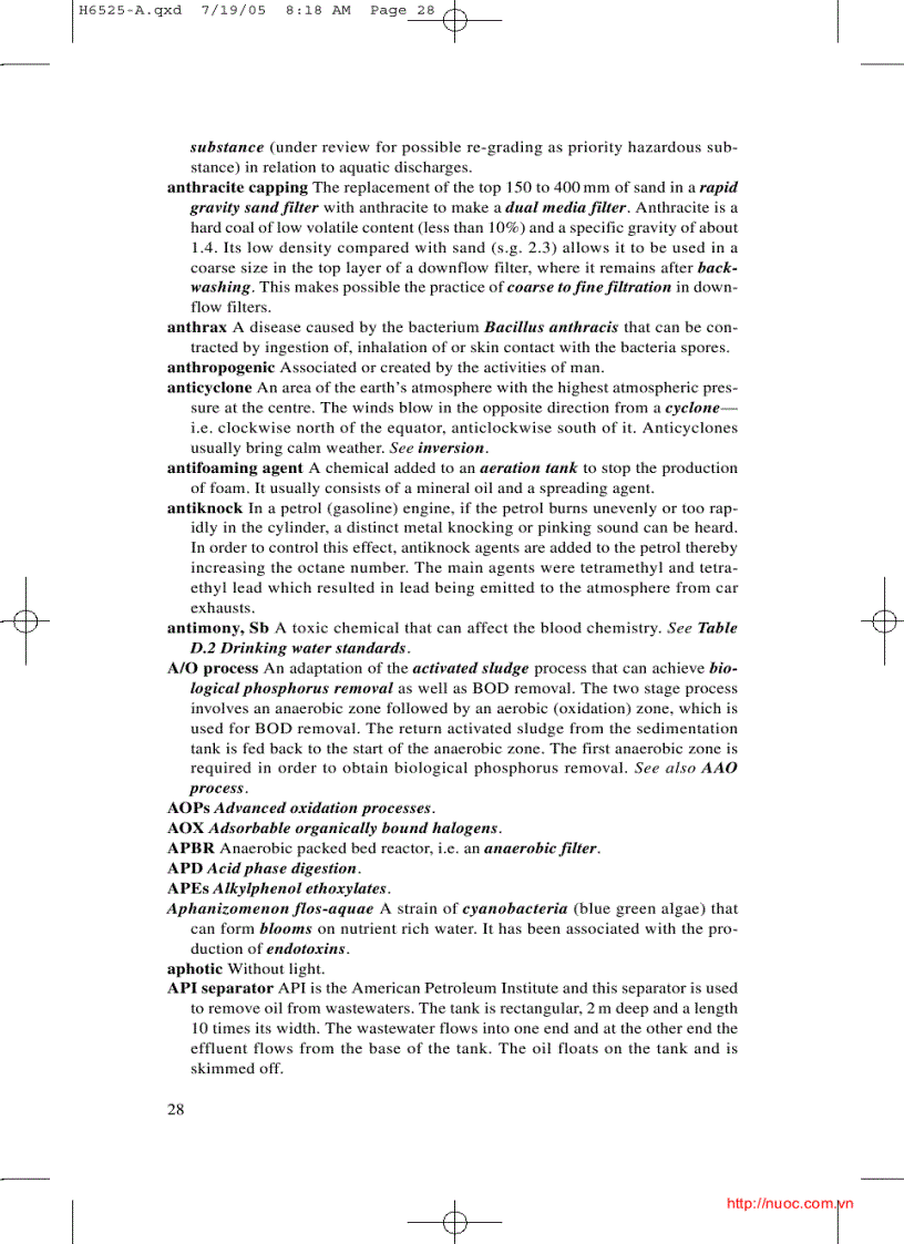 image for page Dictionary of water and waste management