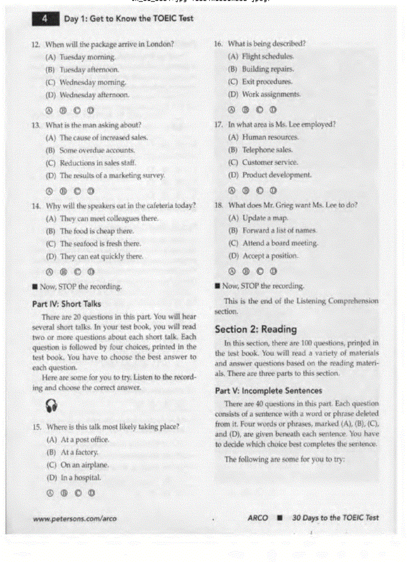 image for page Ebook 30 Day to the Toeic Test