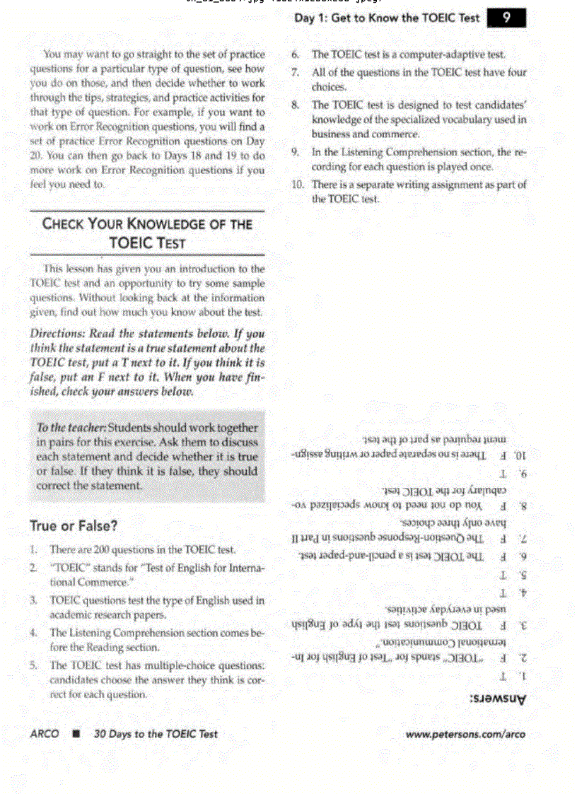 image for page Ebook 30 Day to the Toeic Test