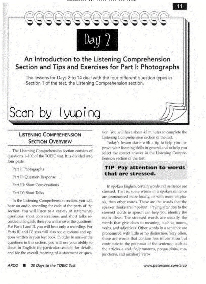 image for page Ebook 30 Day to the Toeic Test