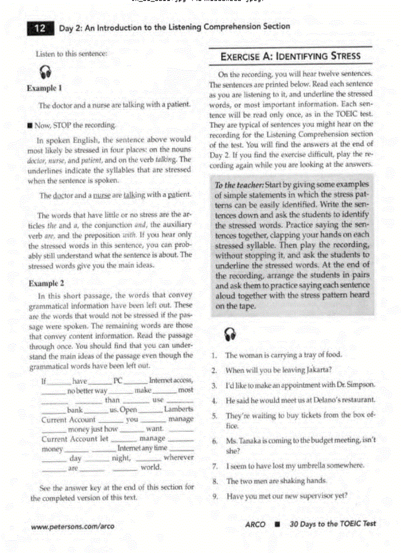 image for page Ebook 30 Day to the Toeic Test