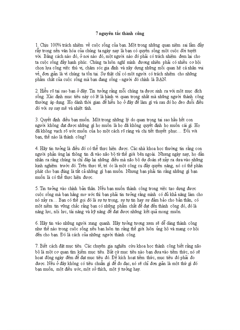image for page Nguyên tắc thành công trong cuộc sống