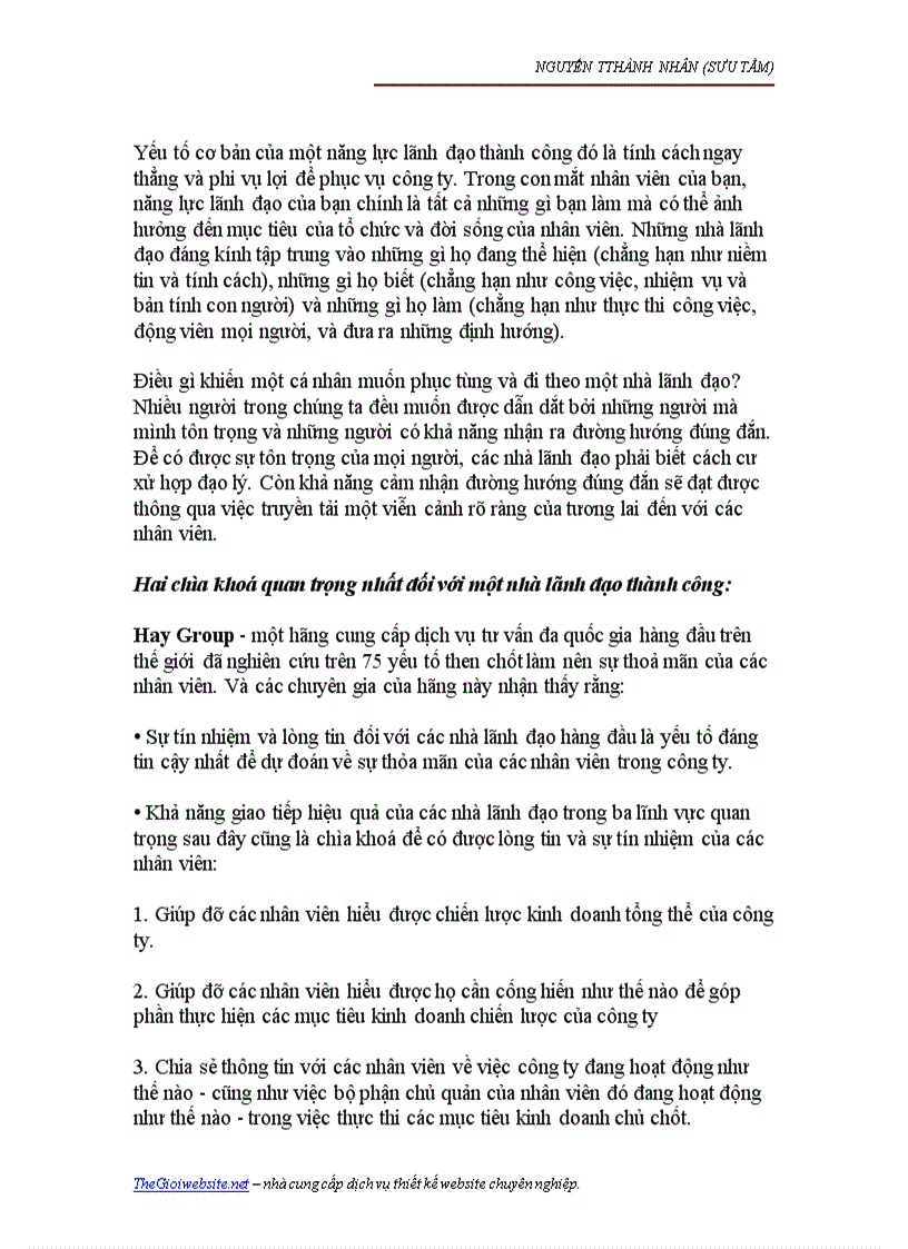 image for page Khoa học và nghệ thuật lãnh đạo công ty 1