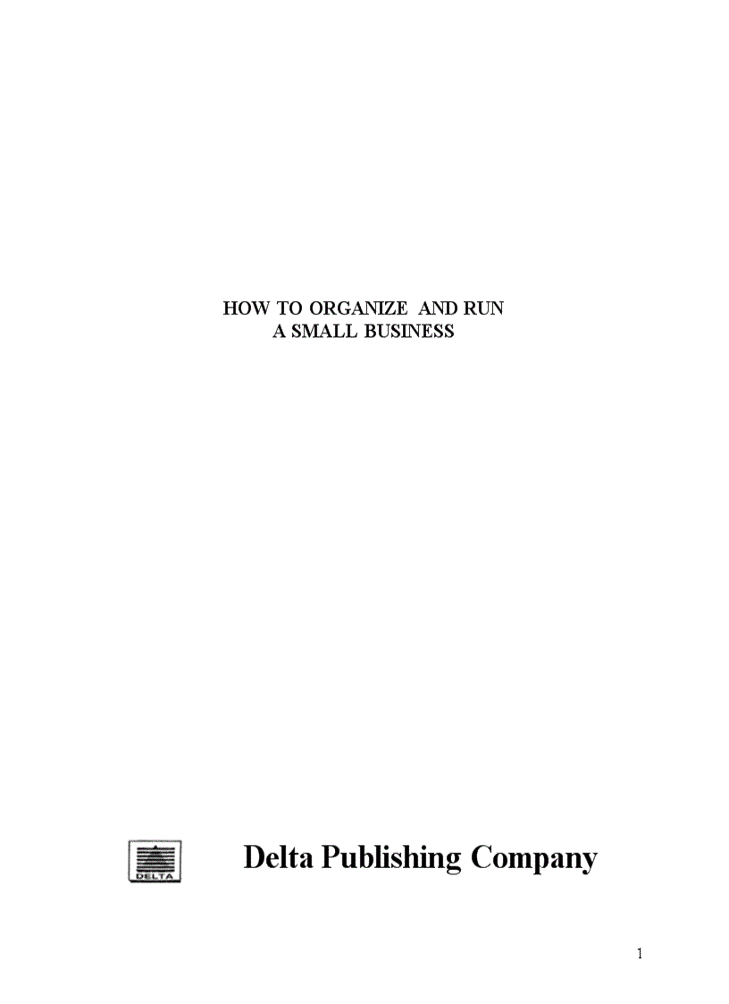 image for page Tổ chức và điều hành doanh nghiệp nhò tiếng Anh