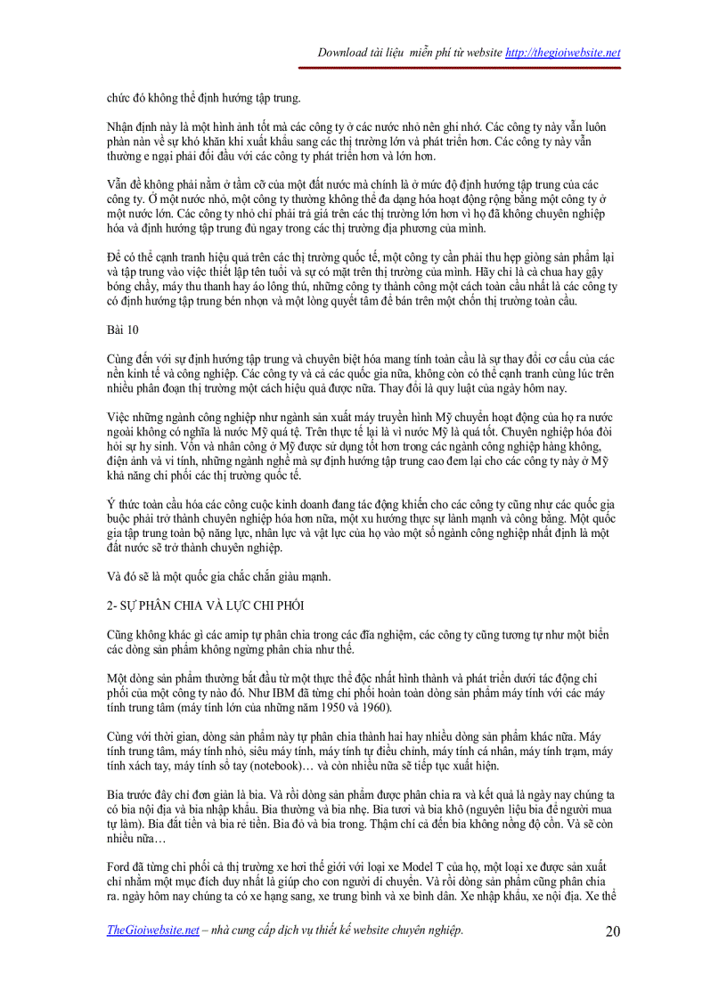 image for page Định hướng tập trung