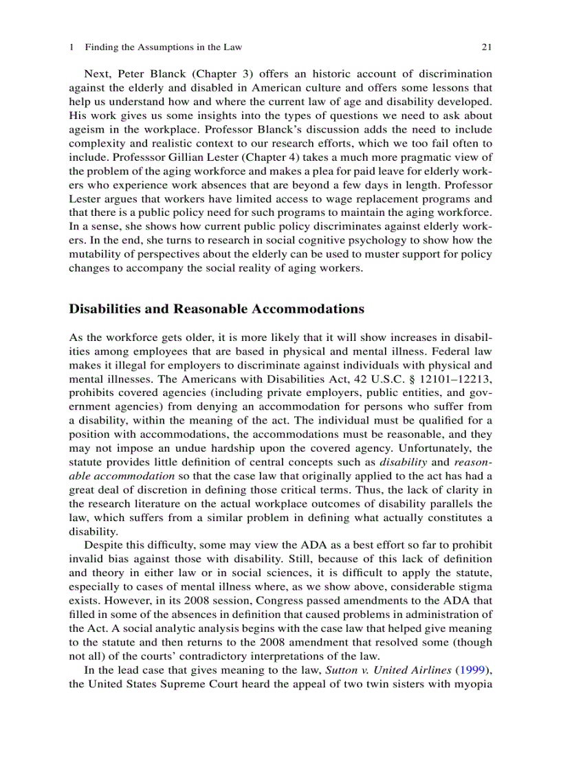 image for page E book tiếng Anh Disability and Aging Discrimination Perspectives in Law and Psychology Sự phân biệt đối xử về khuyết tật và tuổi già Các quan điểm luật học và Tâm lý học