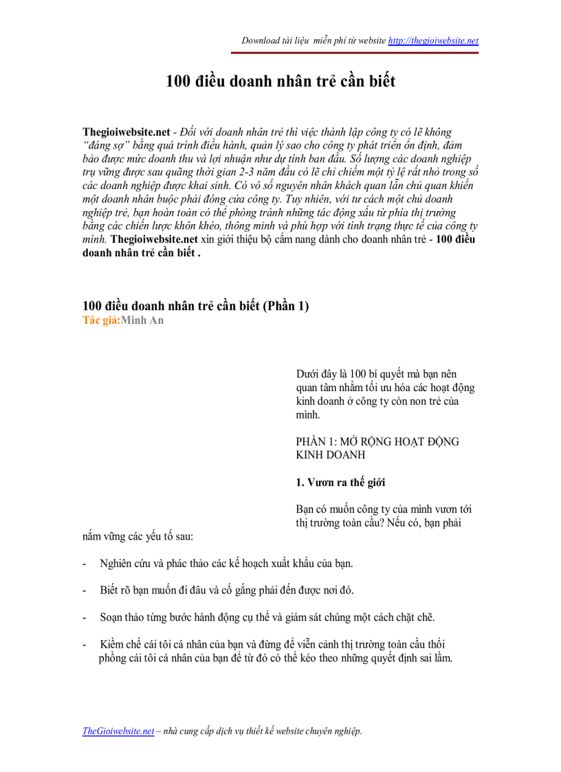 image for page 100 điều doanh nhân trẻ cần biết 2