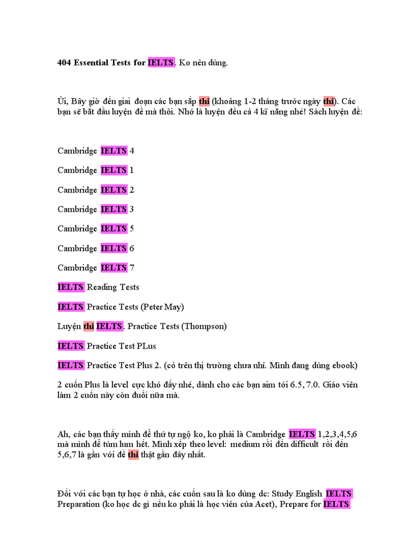 image for page Những cuốn sách ielts nên dùng khi luyện