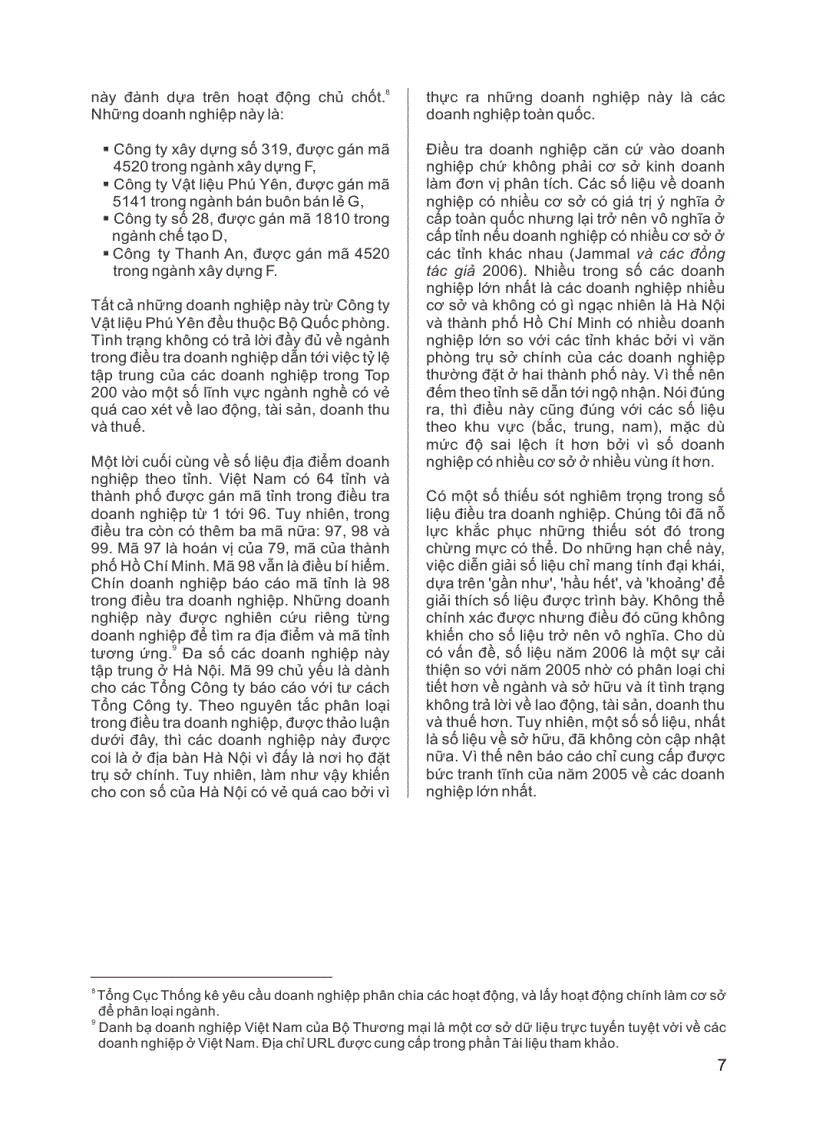 image for page Các vấn đề về phương pháp và số liệu trong nghiên cứu về 200 doanh nghiệp lớn nhất Việt Nam