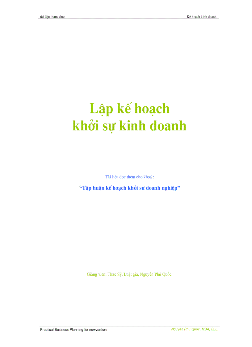 image for page Lập kế hoạch kinh doanh