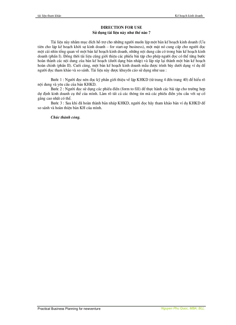 image for page Lập kế hoạch kinh doanh