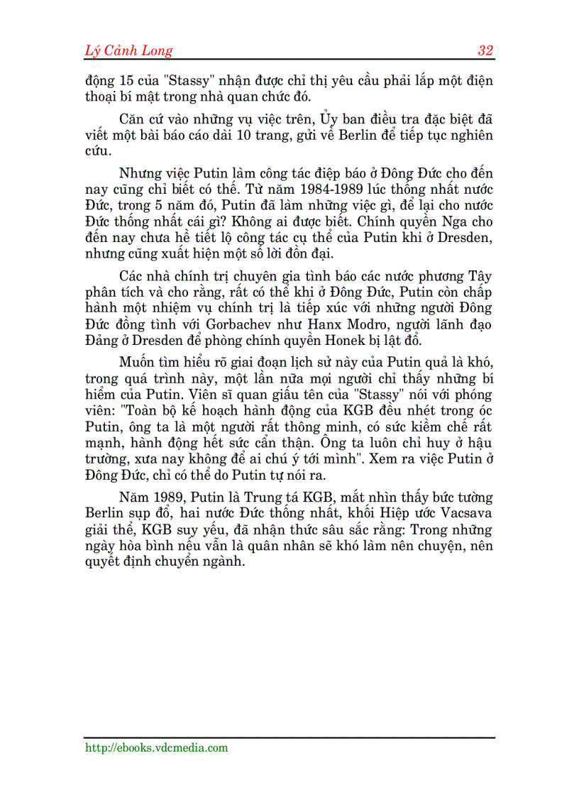 image for page Putin từ trung tá KGB đến tổng thống LB Nga