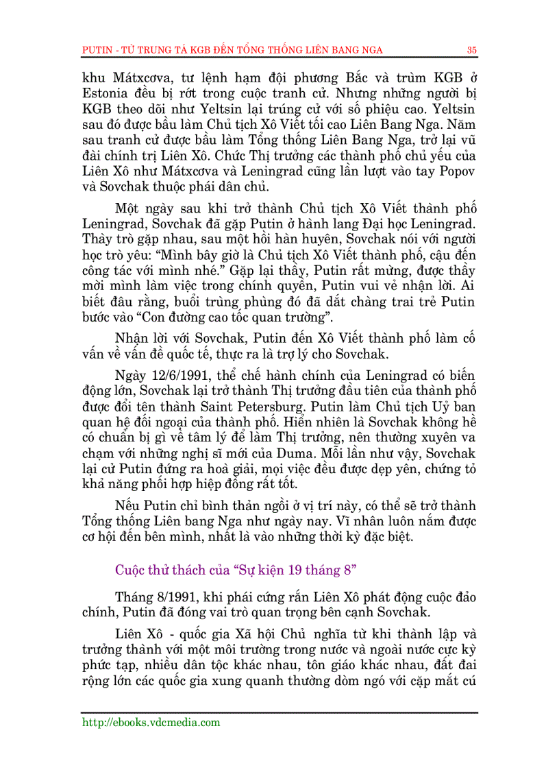 image for page Putin từ trung tá KGB đến tổng thống LB Nga