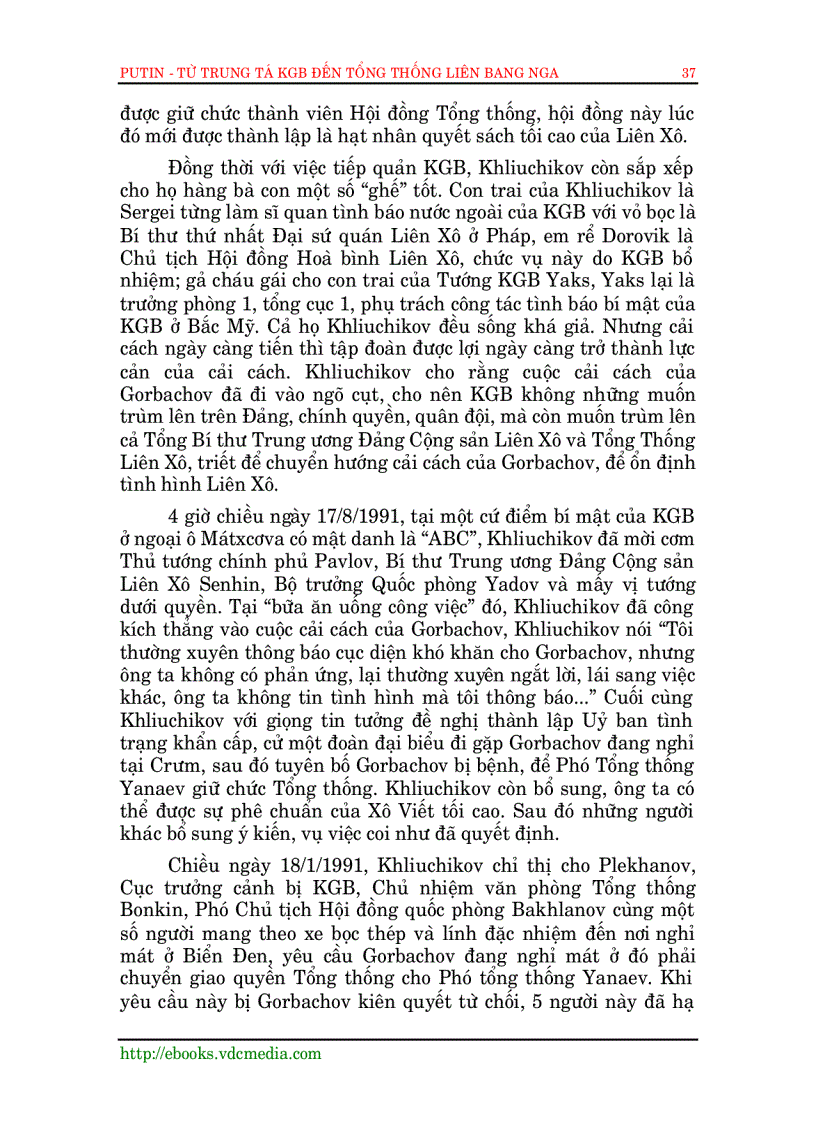 image for page Putin từ trung tá KGB đến tổng thống LB Nga