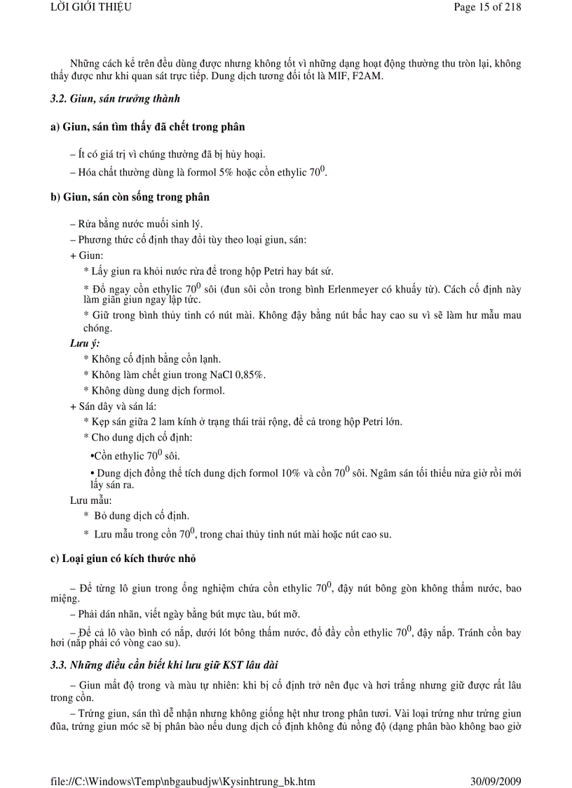 image for page Ký sinh trùng thực hành